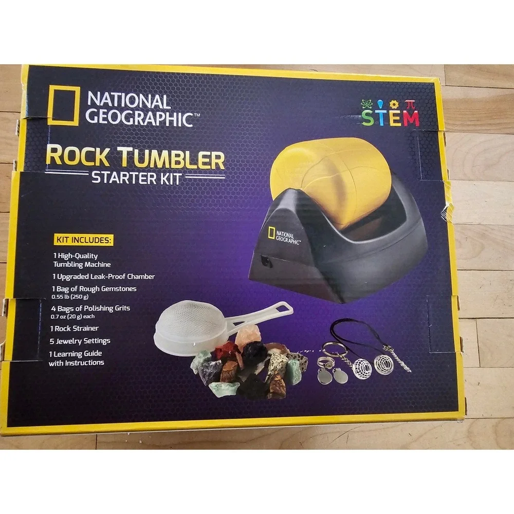 National Geographic Rock Tumbler Starter Kit STEM Science Toy NGTUMBLER2 Ages 8+